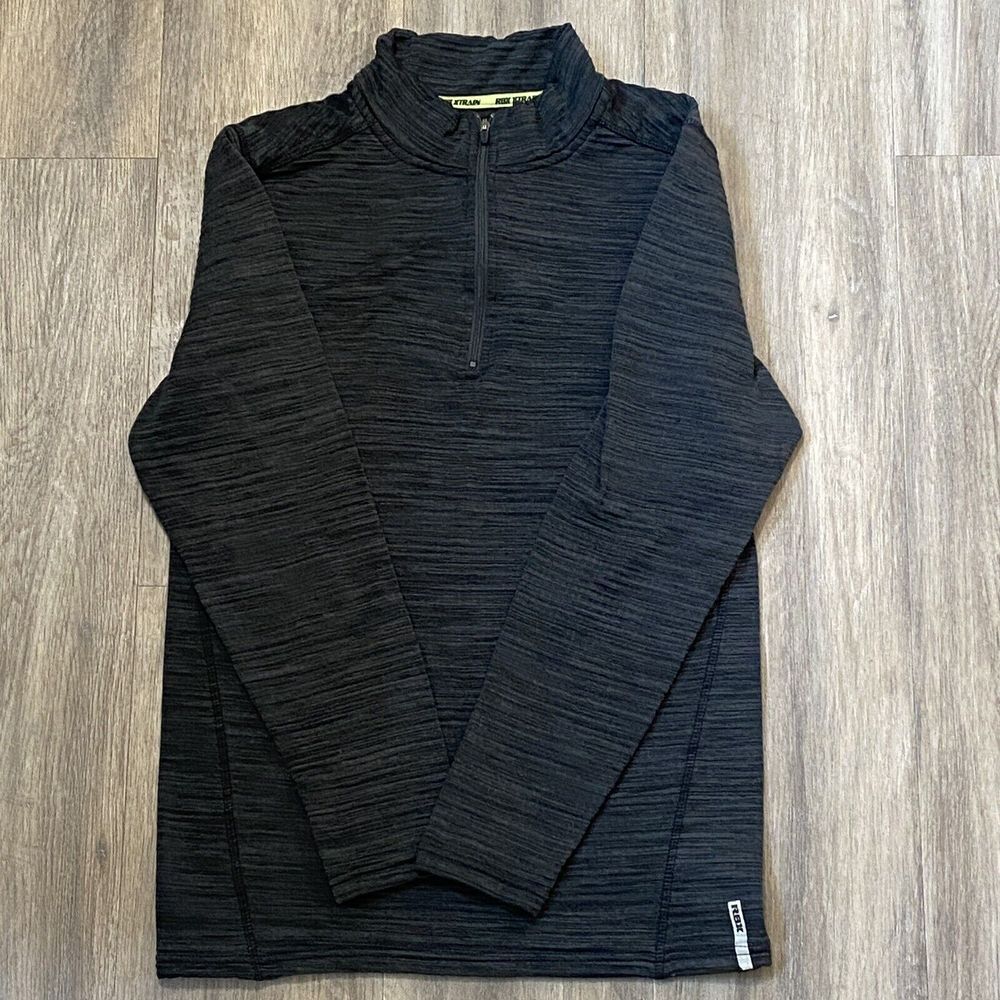 RBX Xtrain Women's Black 1/4 Zip Athletic Long Sleeve Compression Shirt Sz Small